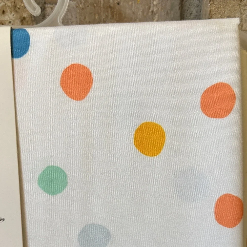 The Big One Kids Shower‎ Curtain Multicolored Polka Dot Design 70